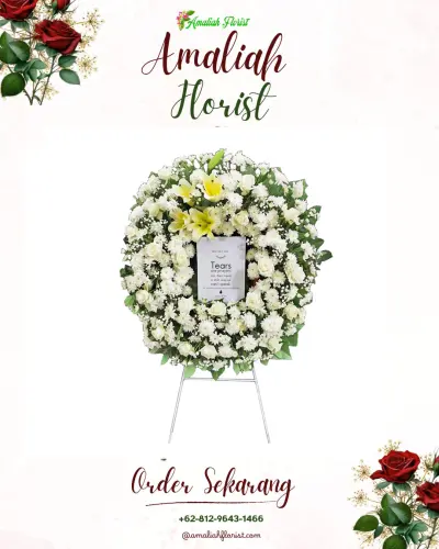 Krans Bunga Duka Cita di Cimpaeun